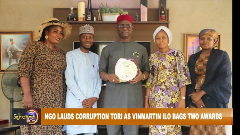 NGO LAUDS CORRUPTION TORI AS VINMARTIN ILO BAGS TWO AWARDS