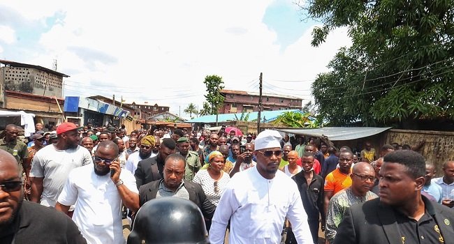 LP’s Rhodes-Vivour Visits Burnt Lagos Market, Donates N15m