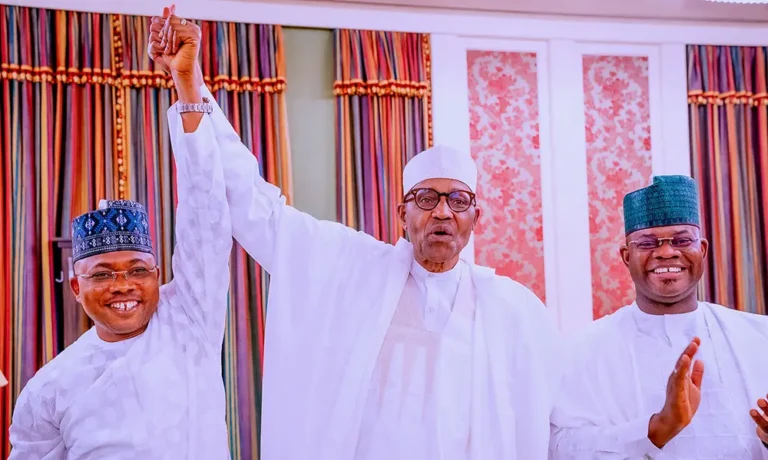 Gov Bello presents Kogi APC guber candidate, Ododo, to Buhari