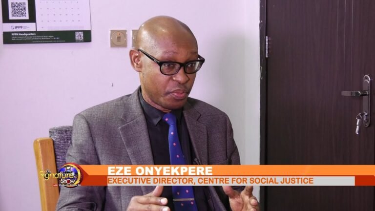 SignatureTV Interview with Eze Onyekpere, Executive Director Centre for Social Justice