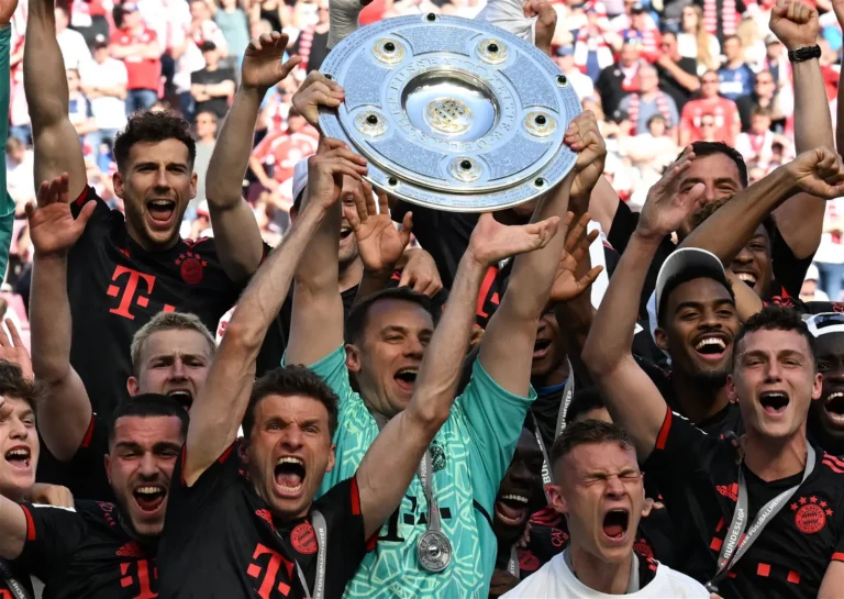 Bayern Munich win 33rd Bundesliga title as Dortmund fail to beat Mainz