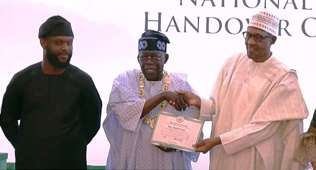 Tinubu, Shettima Confers GCFR, GCON Titles, Gets Transition Documents