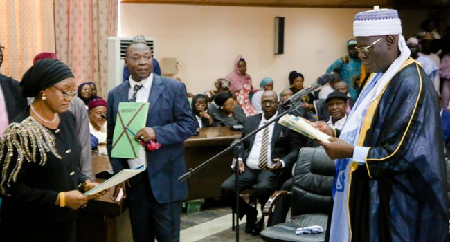 Fintiri Swears In Adamawa State’s First Female Chief Judge