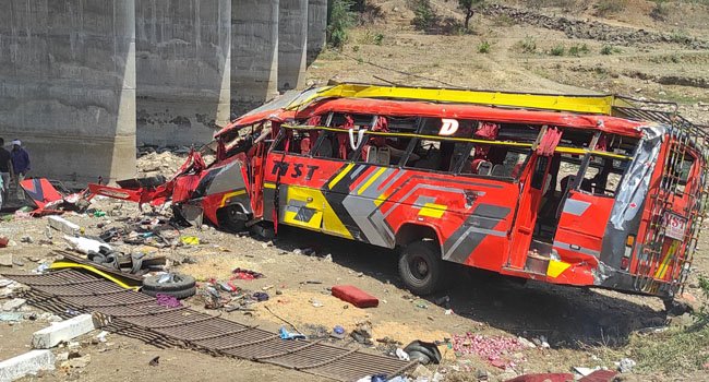 21 Dead After Bus Plunges Off Bridge In India