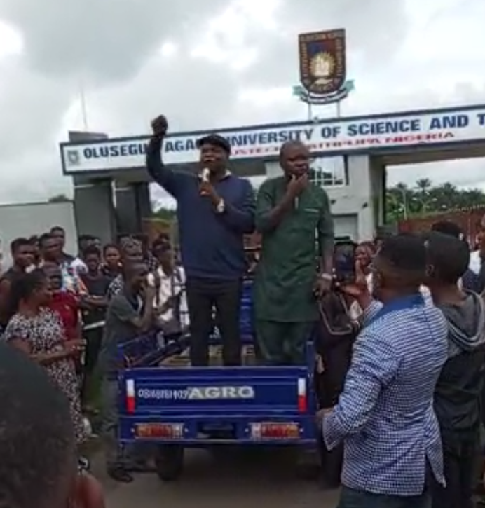 Protest rocks OAUSTECH over sacked workers