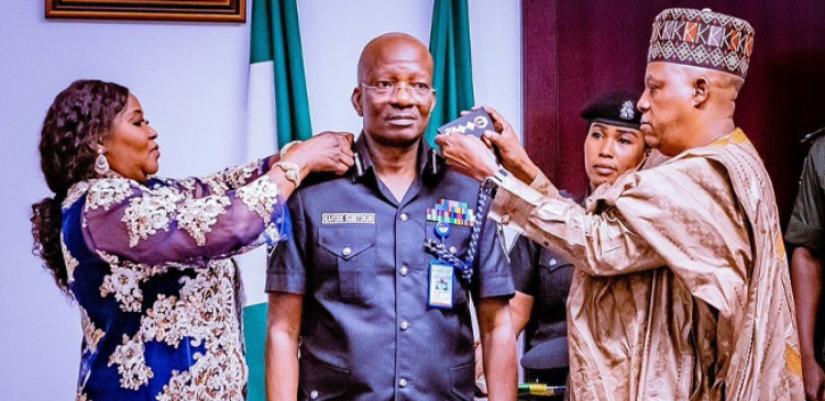 VP Shettima Decorates Egbetokun As Acting IGP