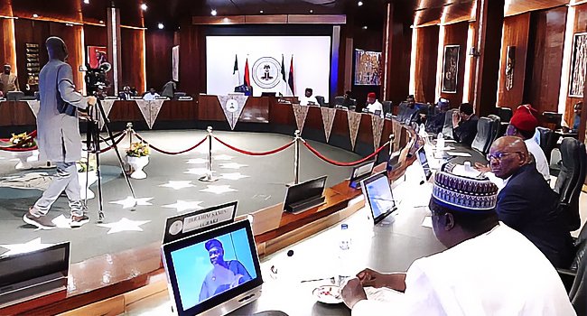 JUST IN: Tinubu Meets With Class Of 1999 Governors At Aso Villa