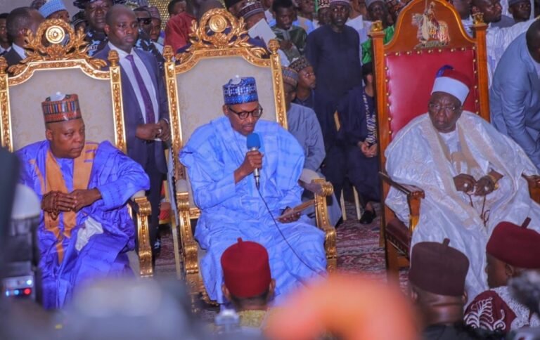 Buhari, Shettima, Governors In Borno As Zulum’s Son Weds