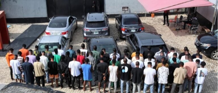 EFCC arrests ex-convict, 54 other internet fraudsters in Oyo