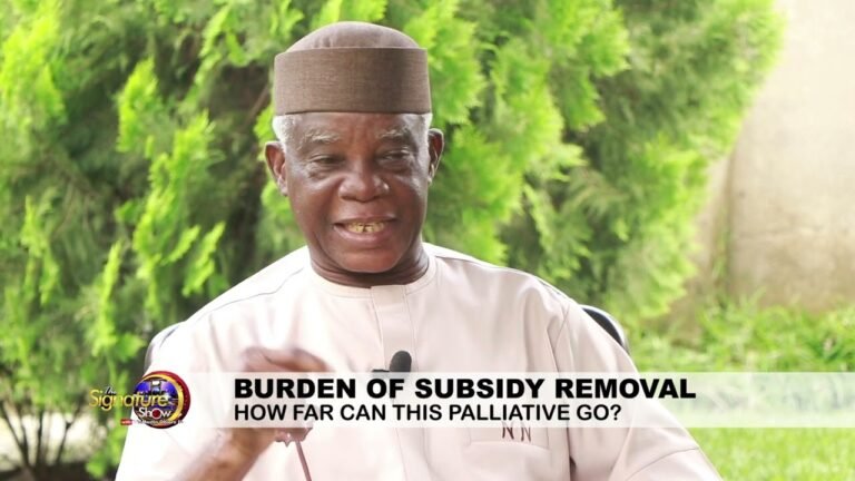 THE SIGNATURE SHOW: BURDEN OF SUBSIDY REMOVAL: How far can this palliative go?