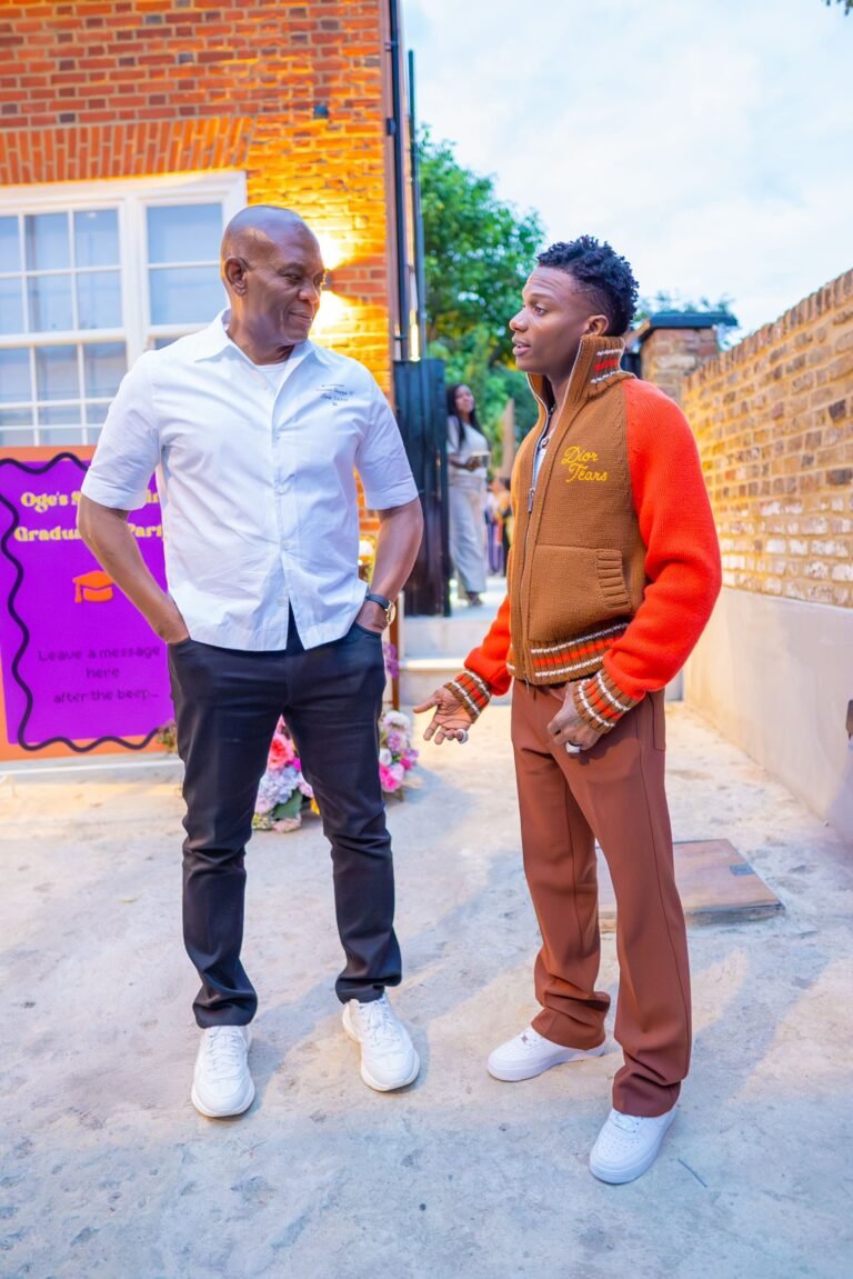 Wizkid Graces Graduation Party Of Tony Elumelu’s Daughter