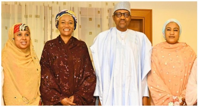 First Lady Visits Former President Buhari In Katsina