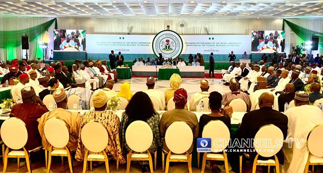 Ministers’ Swearing-In Ceremony Holds At Presidential Villa