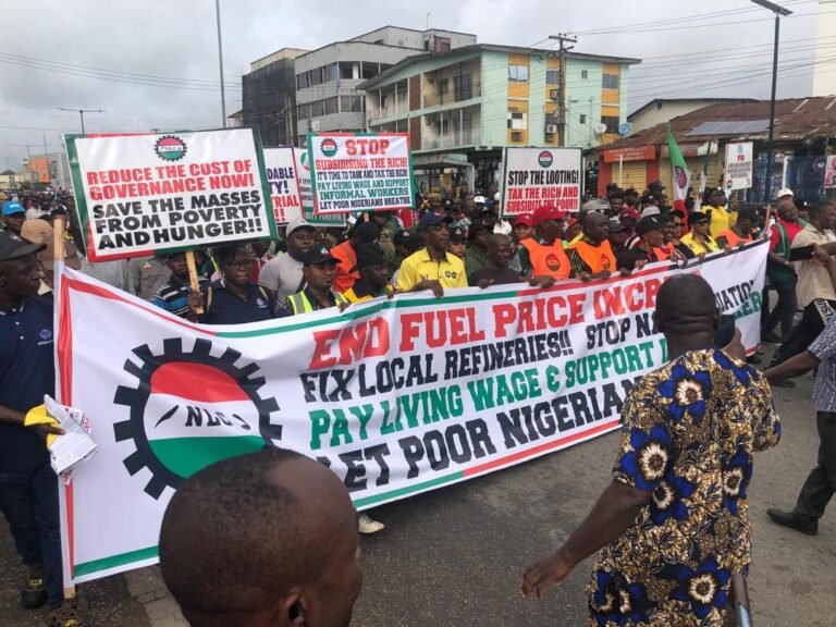 Subsidy Protests: Gridlock as NLC begins protest in Lagos