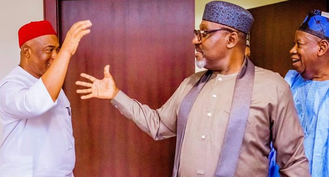 Uzodimma, Okorocha Visit Aso Villa