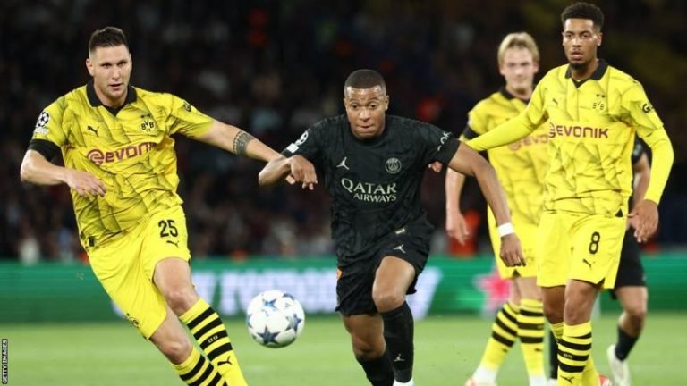 PSG get better of Dortmund in Champions League opener