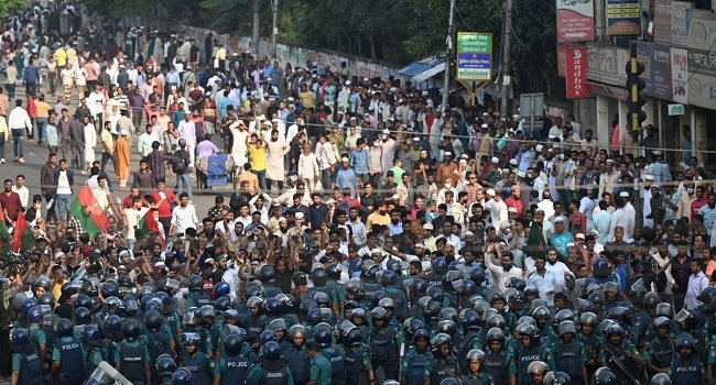 More Than 100,000 Protest To Demand Bangladesh PM Step Down