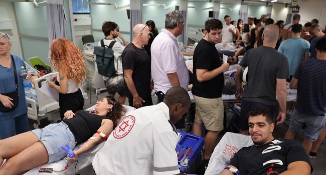 ISRAELI HOSTAGES FREED FROM GAZA ARRIVE AT HOSPITAL