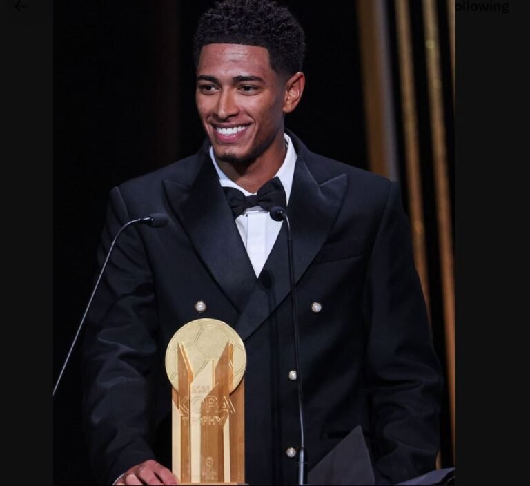 2023 Ballon d’Or: Bellingham Wins Kopa Trophy For Best Young Player