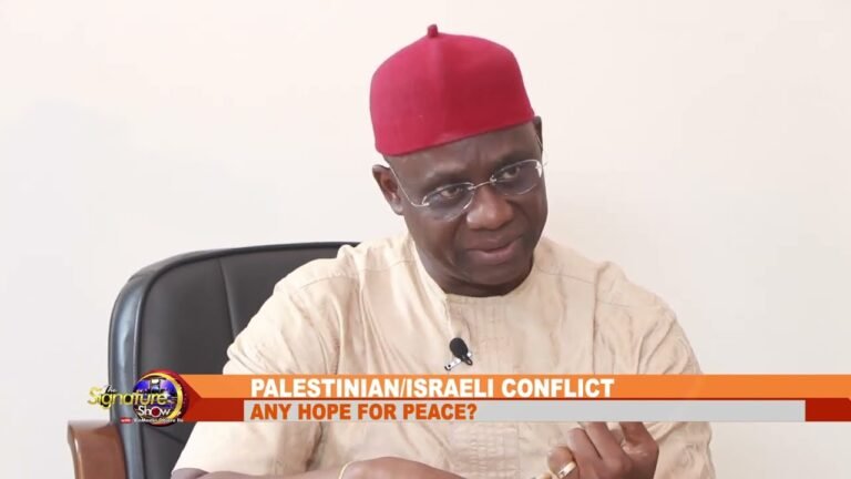 THE SIGNATURE SHOW : PALESTINIAN/ISRAEL CONFLICT – ANY HOPE FOR PEACE?