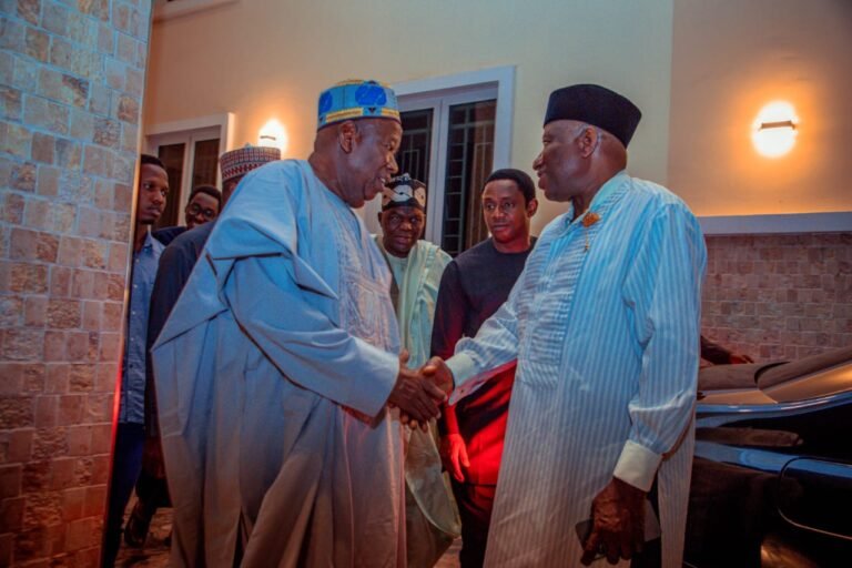 Jonathan Visits APC Chairman, Ganduje, In Abuja