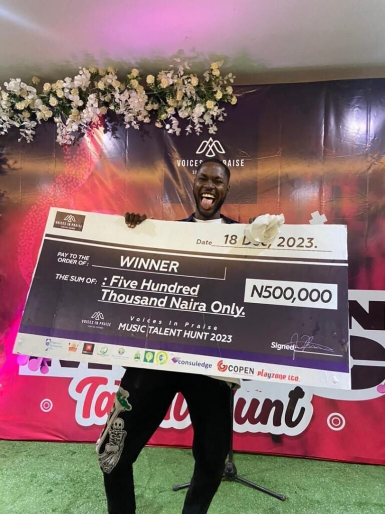 EBONYI STATE GRADUATE, WINS MAIDEN EDITION OF VOICES IN PRAISE GOSPEL TALENT HUNT