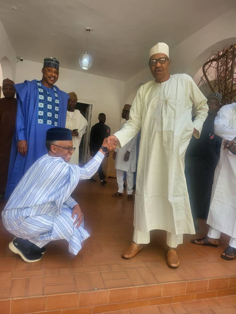 El Rufa’i Visits Former President Buhari In Daura