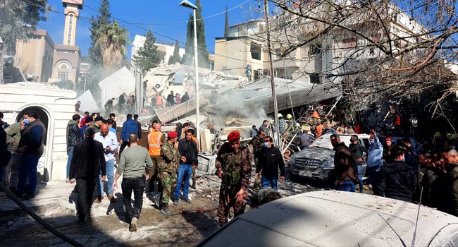 Five Dead As Israeli Strike Hits Residential Building In Damascus