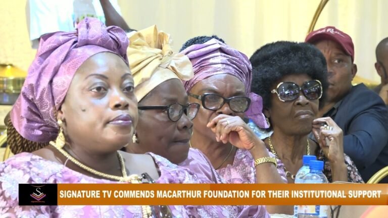 SIGNATURE TV COMMENDS MACARTHUR FOUNDATION FOR THEIR INSTITUTIONAL SUPPORT