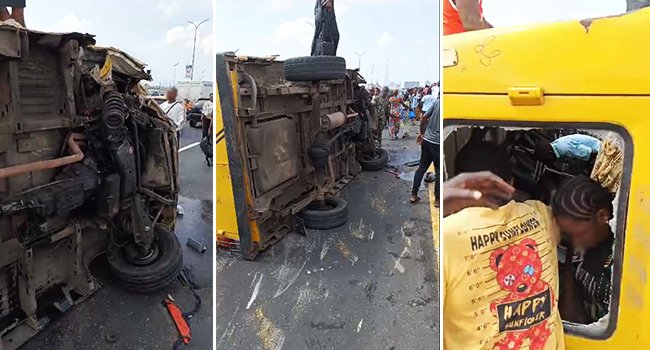 Two Fall Into Lagos Lagoon After Accident On Third Mainland Bridge