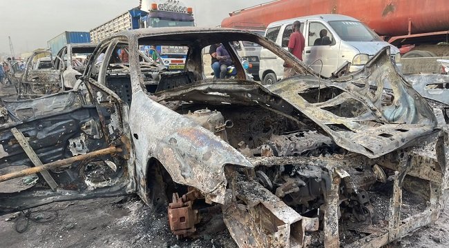 Five Dead, 120 Vehicles Burnt As Tanker Explosion Causes Fiery Carnage On East-West Road In Rivers