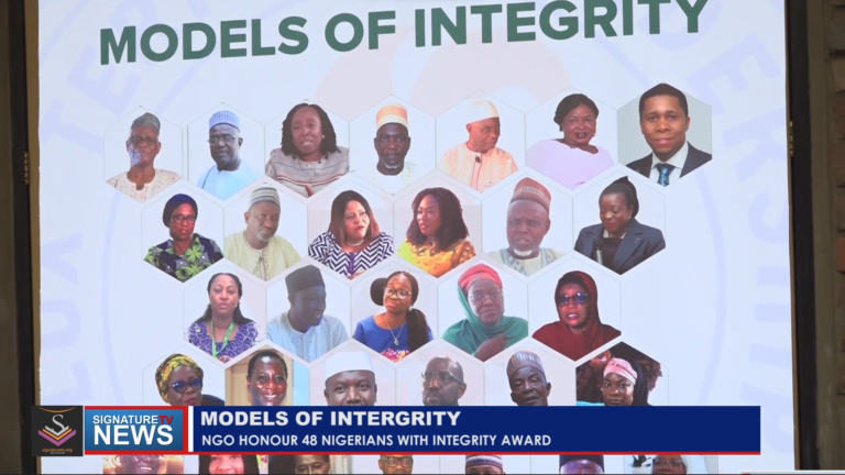 NGO HONOURS 48 NIGERIANS WITH INTEGRITY AWARD – WATCH VIDEO