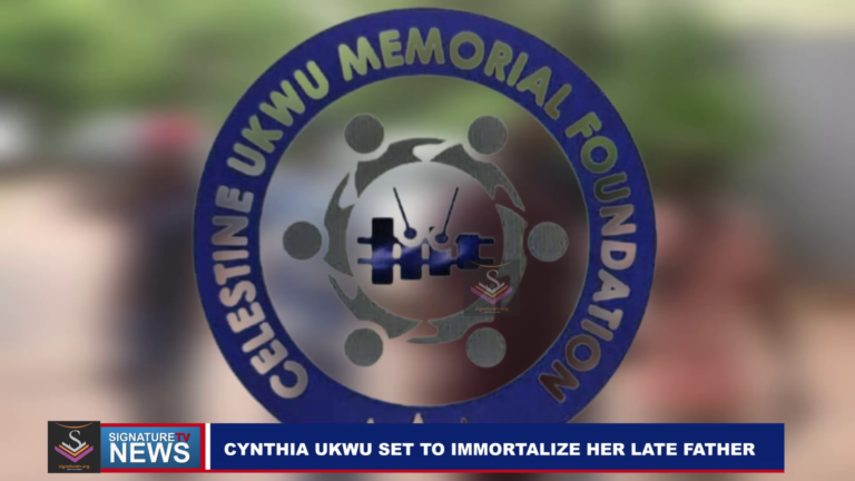 CYNTHIA UKWU SET TO IMMORTALIZE HER LATE FATHER, CELESTINE UKWU- WATCH VIDEO