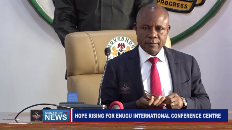 HOPE RISING FOR ENUGU INTERNATIONAL CONFERENCE CENTRE -WATCH VIDEO