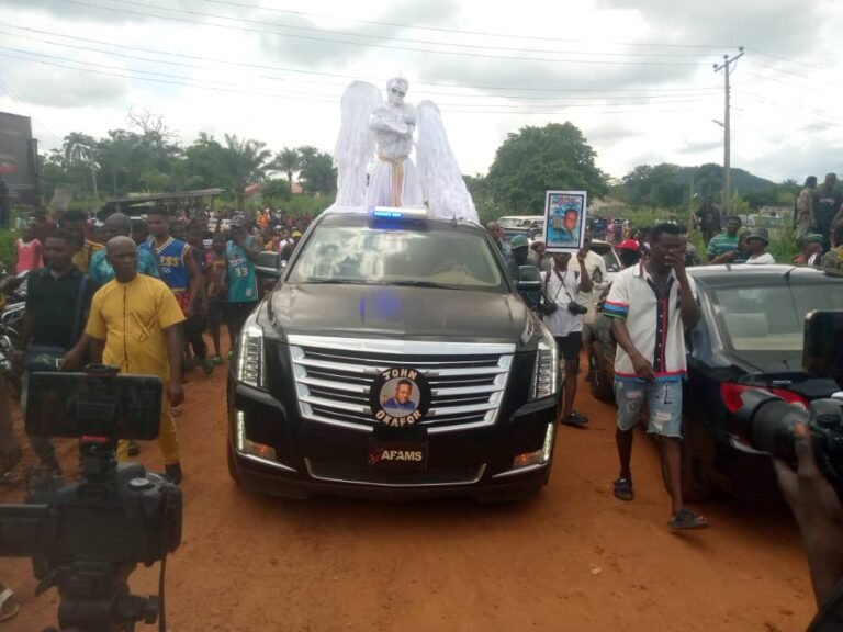 Burial of Mr Ibu Begins in Enugu – WATCH VIDEO