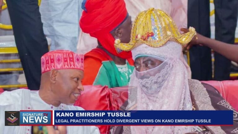 KANO EMIRSHIP TUSSLE: LEGAL PRACTITIONERS HOLD DIVERGENT VIEWS ON KANO EMIRSHIP TUSSLE-WATCH VIDEO