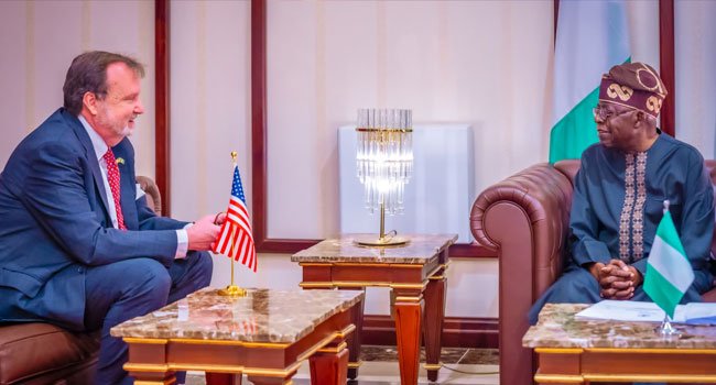 Tinubu Receives US Ambassador, Hails America’s Support To Nigeria’s Democracy