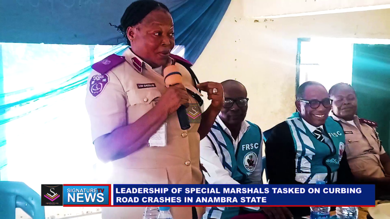 LEADERSHIP OF SPECIAL MARSHALS TASKED ON CURBING ROAD CRASHES IN ANAMBRA STATE – WATCH VIDEO