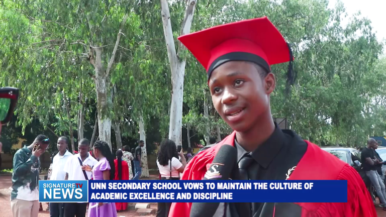 UNN SECONDARY SCHOOL VOWS TO MAINTAIN THE CULTURE OF ACADEMIC EXCELLENCE AND DISCIPLINE-WATCH VIDEO
