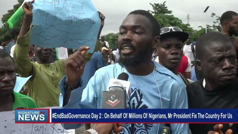 #EndBadGovernance Day 2: On Behalf Of Millions Of Nigerians, Mr President Fix The Country For Us