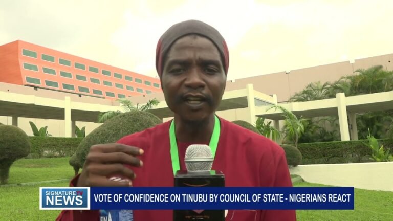 VOTE OF CONFIDENCE ON TINUBU BY COUNCIL OF STATE – NIGERIANS REACT