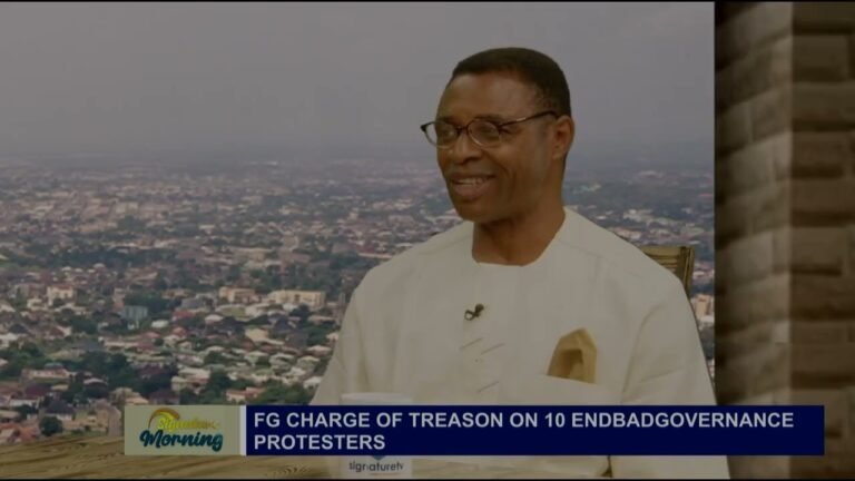 FG CHARGES ENDBADGOVERNANCE PROTESTERS WITH TREASON -WATCH VIDEO