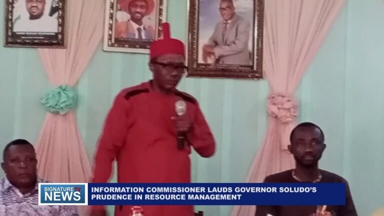 INFORMATION COMMISSIONER LAUDS GOVERNOR SOLUDO’S PRUDENCE IN RESOURCE MANAGMENT – WATCH VIDEO