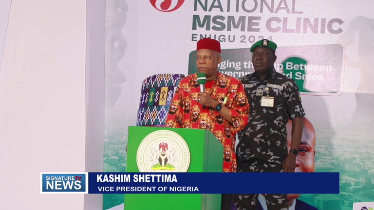 EXPANDED NATIONAL MSME CLINICS EVENT ENUGU STATE WELCOMES VICE PRESIDENT KASHIM SHETTIMA-WATCH VIDEO
