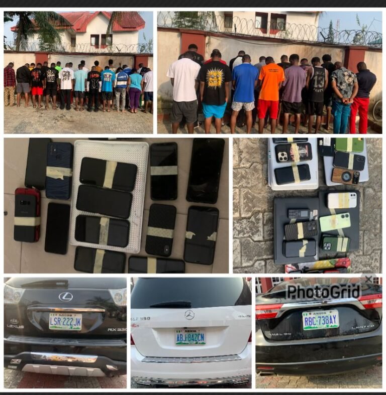 EFCC Arrests 35 Suspected Internet Fraudsters in Abia State