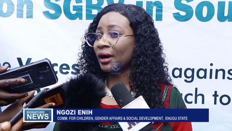 ENUGU COMMISSIONER CALLS FOR END TO CULTURE OF SILENCE OVER GENDER-BASED VIOLENCE – WATCH VIDEO