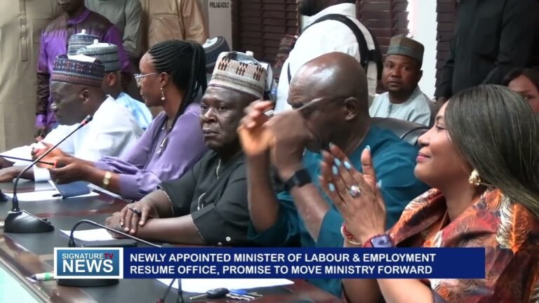 NEWLY APPOINTED MINISTER OF LABOUR & EMPLOYMENT RESUME OFFICE, PROMISE TO MOVE MINISTRY FORWARD- WATCH VIDEO