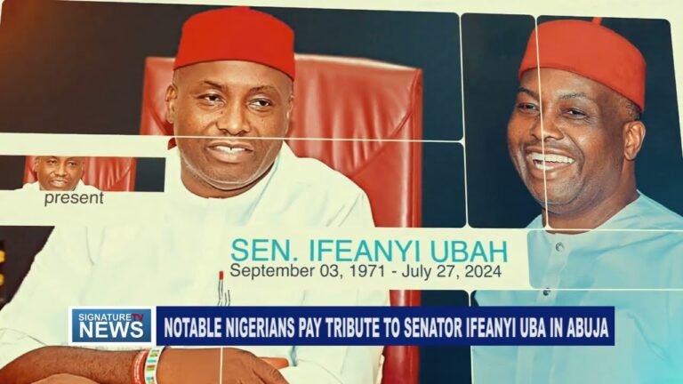 NOTABLE NIGERIANS PAY TRIBUTE TO SENATOR IFEANYI UBA IN ABUJA -WATCH VIDEO