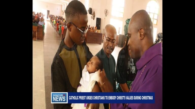 CATHOLIC PRIEST URGES CHRISTIANS TO EMBODY CHRIST’S VALUES DURING CHRISTMAS-WATCH VIDEO