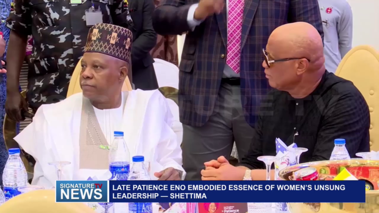 LATE PATIENCE ENO EMBODIED ESSENCE OF WOMEN’S UNSUNG LEADERSHIP — SHETTIMA – WATCH VIDEO